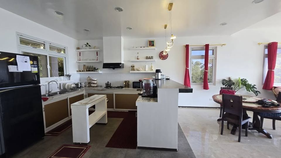 Modern kitchen with walk-in pantry